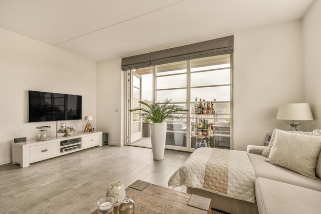 Cozy living room interior in modern apartment