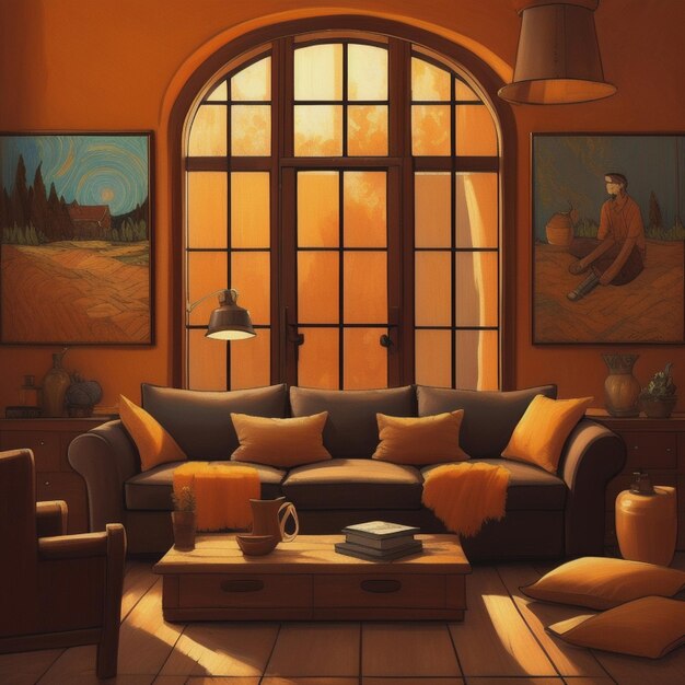 Cozy living room interior