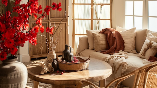 Cozy Living Room Space Warm and Inviting