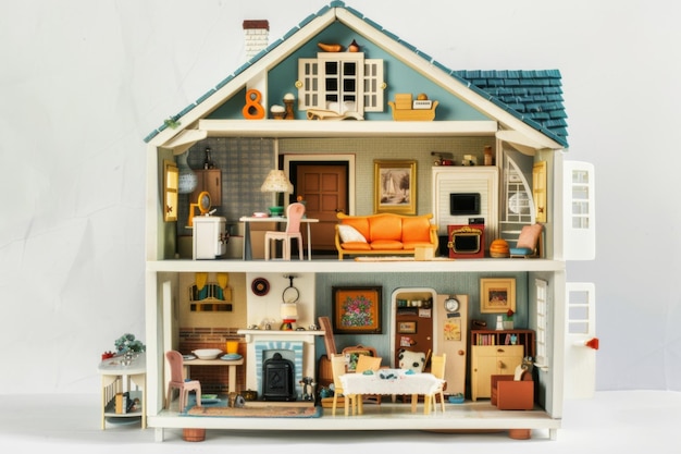 Cozy Miniature Dollhouse with Furniture