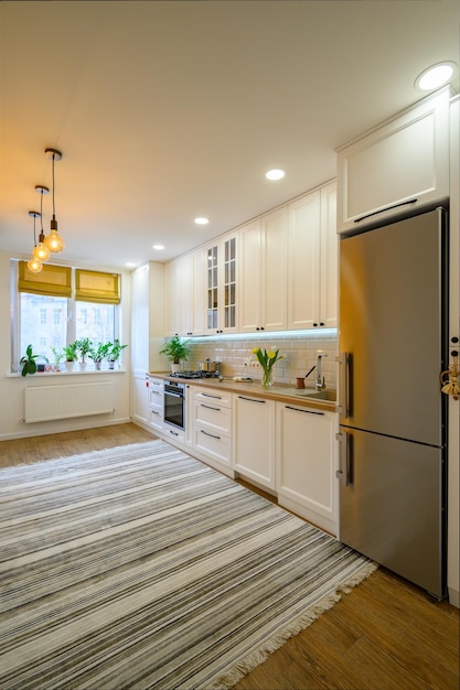 Cozy modern well designed kitchen interior