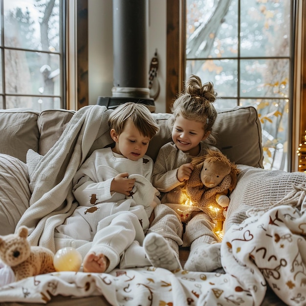 Photo cozy nights with kids favorites