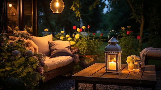 Cozy Outdoor Living Living Corner in the Garden