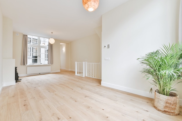 A cozy and spacious empty room in a luxury house