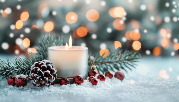 Cozy Winter Candlelight Creating Warm Holiday Memories with Family and Loved Ones A Symbol of