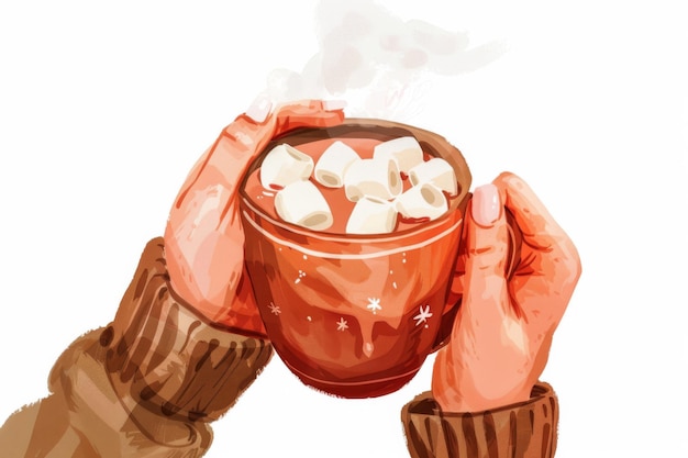 Cozy Winter Morning with Hot Chocolate