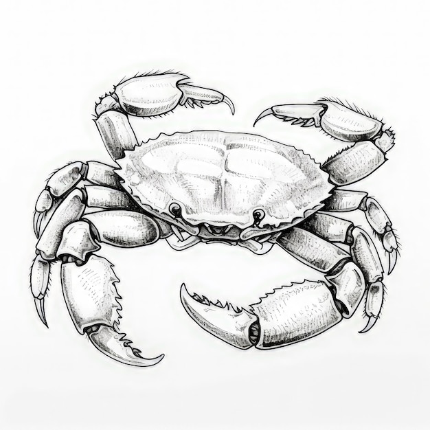 Photo a crab captured beautifully