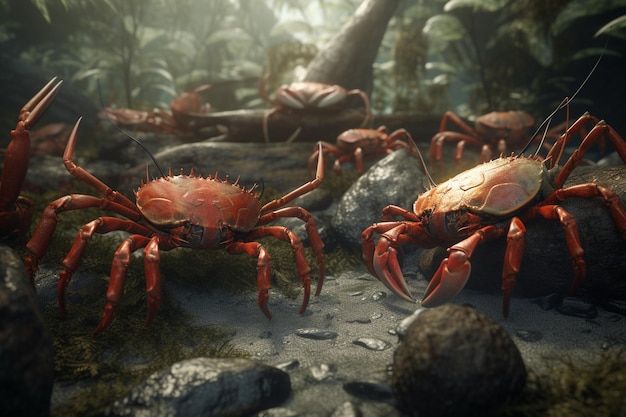 The crab game is a 3d render of the game crab.