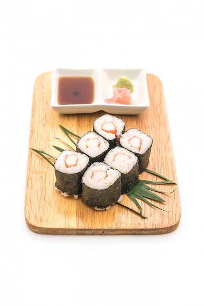  Crab stick maki sushi- japanese food style