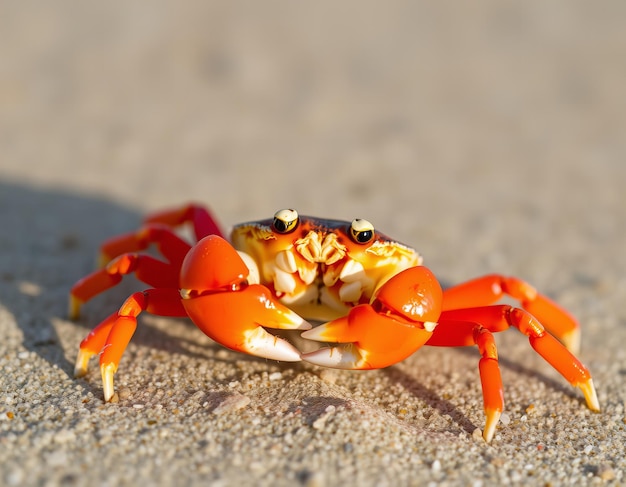 a crab that has the number 3 on it