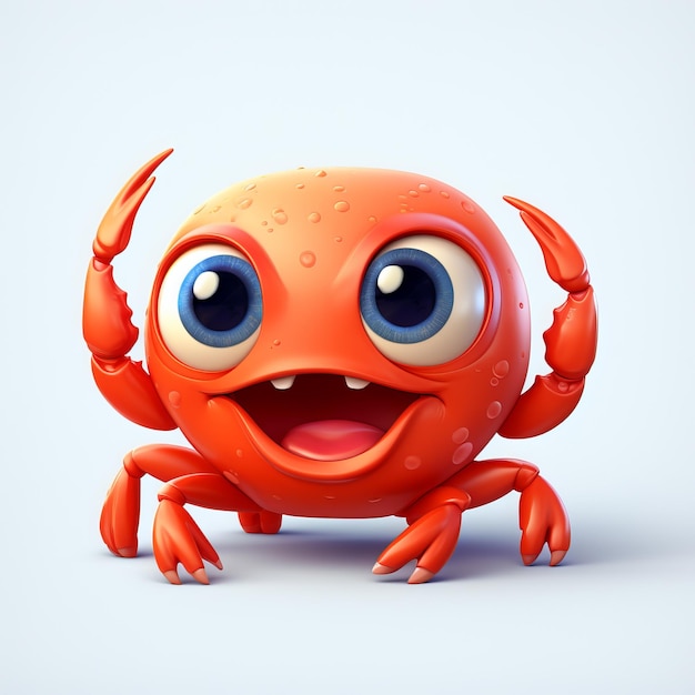 Photo a crab with big eyes and big eyes