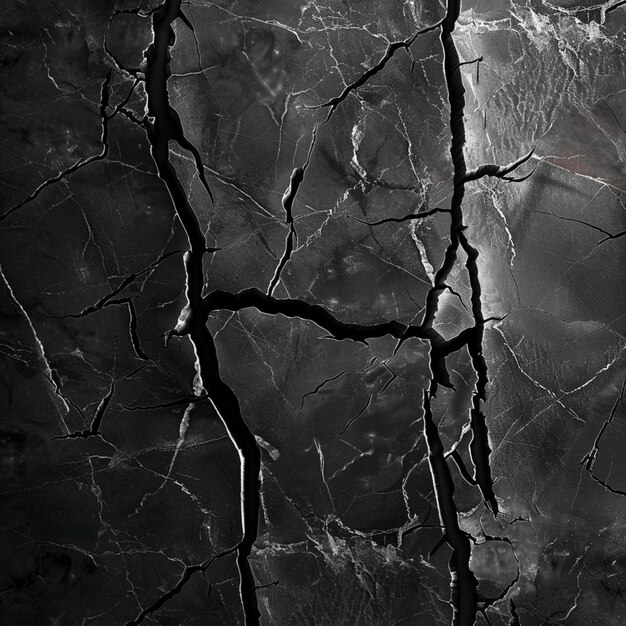 Cracked Black Marble Background high quality