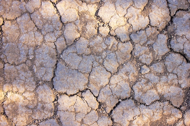 Cracked brown earth as background