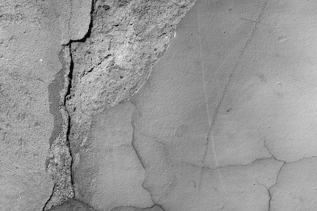 Cracked cement wall