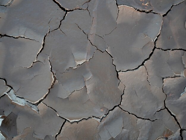 Cracked clay