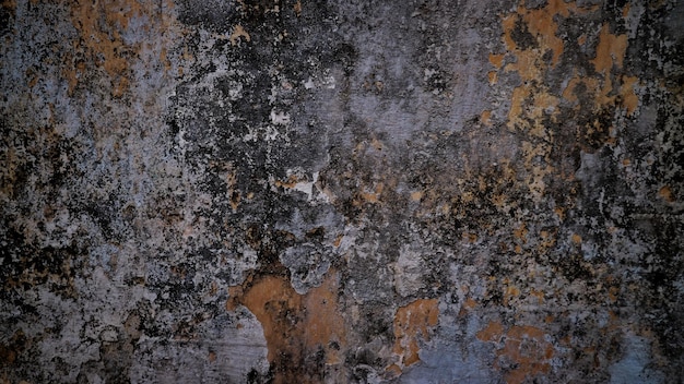 Cracked cracked wall texture background cracked paint peeling off dark color