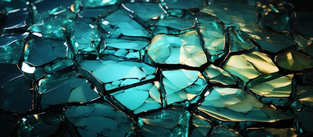 cracked glass shards background