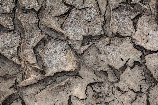 Cracked Ground because of Drought texture background