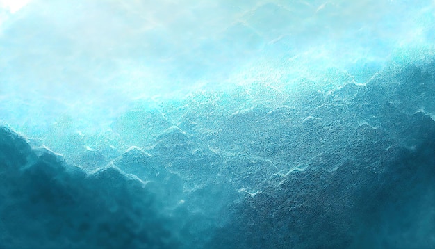 Cracked Ice Blue Christmas textured background Winter surface Illustration Art