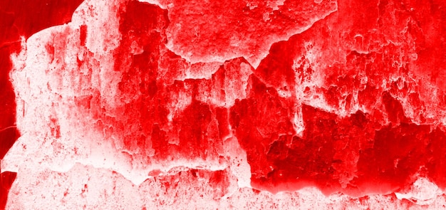 Cracked red wall background scary bloody wall texture white wall with blood splatter for horror or halloween concept background