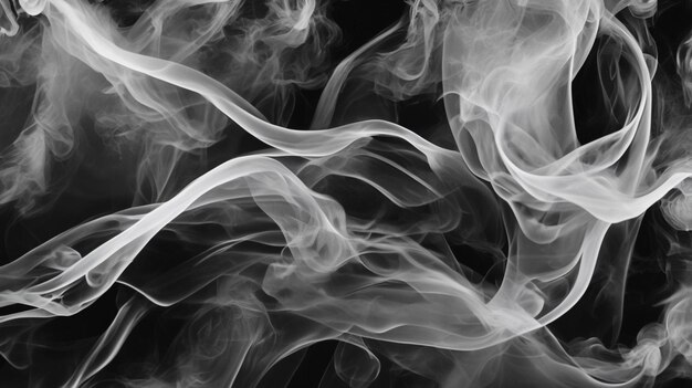 Photo craft an abstract smoke texture in monochromatic shades