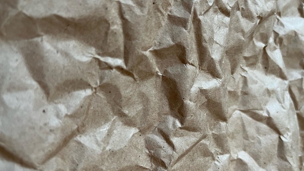 Craft crumpled paper textured background