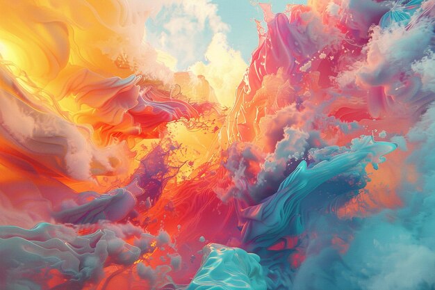 Craft mesmerizing scenes of digital art bursting w generative ai