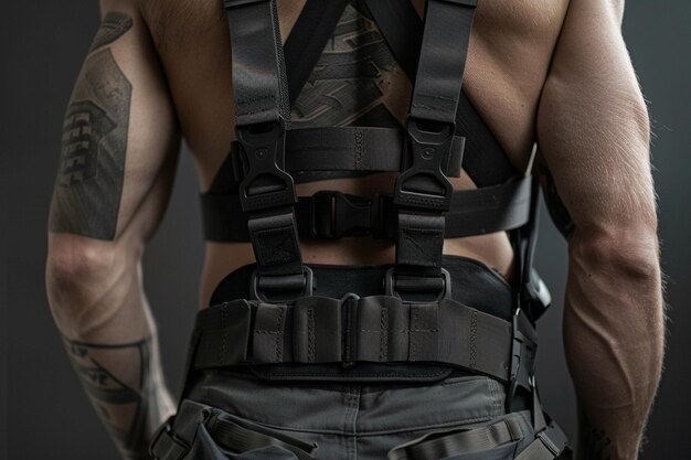 Craft safety harnesses with adjustable straps and generative ai