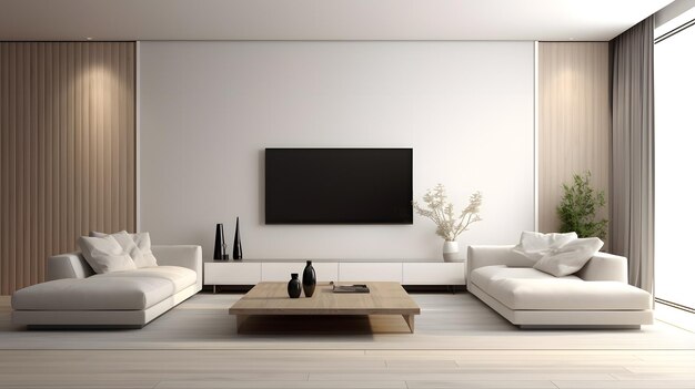 Crafter456 Minimalist Interior of modern living room 3D renderi_fe3f7591