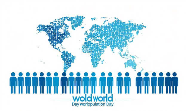 Crafting a Digital Legacy Creating a Timeless Vector Illustration for World Population Day