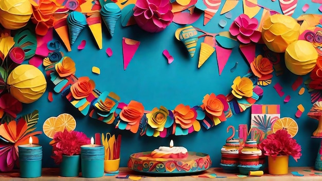 Crafting a Lively and Colorful Celebration Background