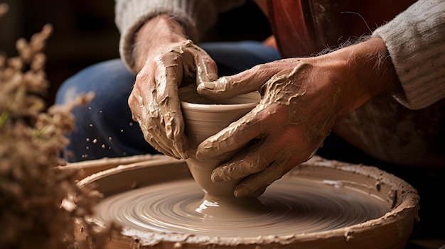 Craftsmans Magic The Beautiful Process of Transforming Clay into a Vase