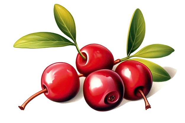 Cranberry Illustration Food illustration Generative AI