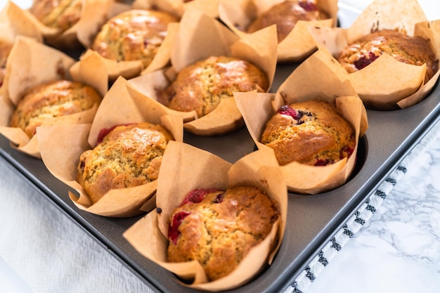 Cranberry muffins