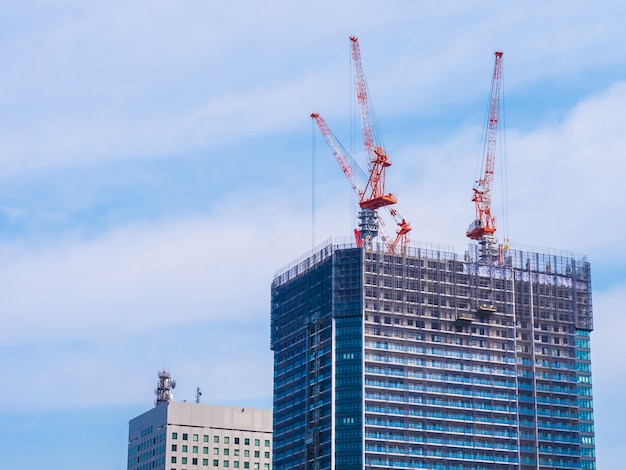 Crane building under construction exterior