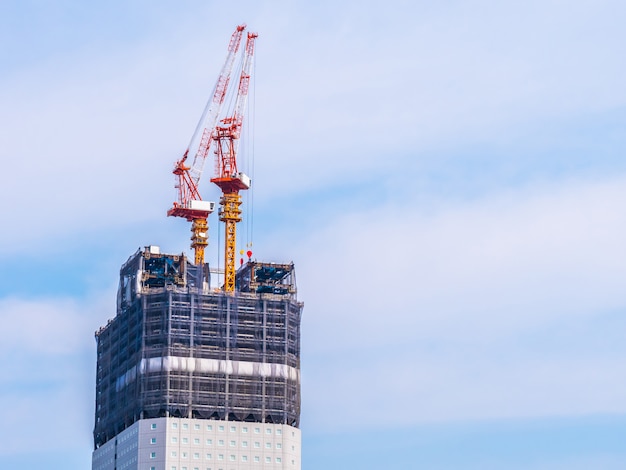 Crane building under construction exterior