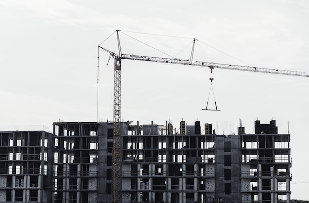 Crane on the construction site