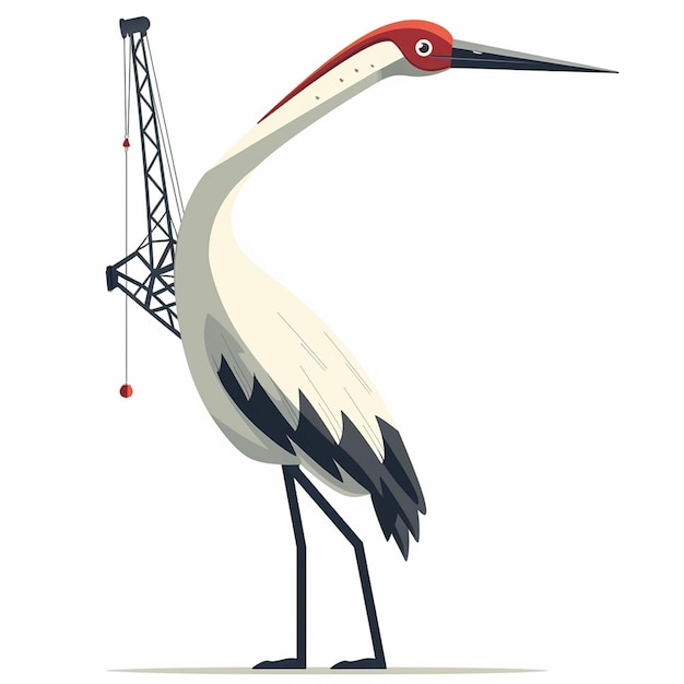 Photo crane illustration icon cartoon graphics