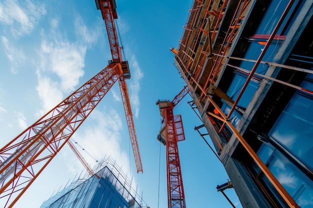 Photo cranes construction