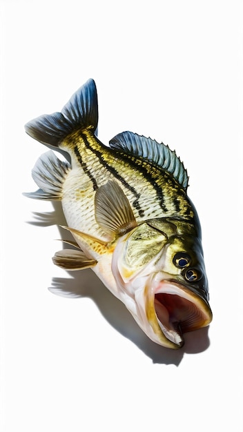 Crappie fish isolated on white background