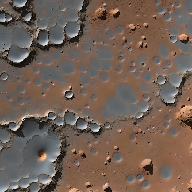 Photo cratered surface composition and geological evolution