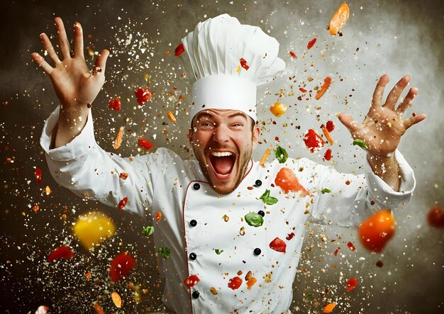 Photo crazy chef