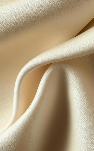 Cream colored smooth leather texture