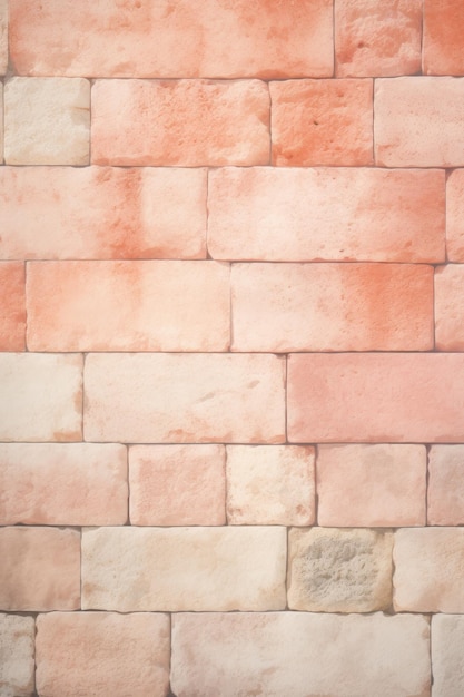 Cream and coral brick wall concrete or stone texture ar 23 v 52 Job ID d8492049e17d49428aae6522c0e1efa2