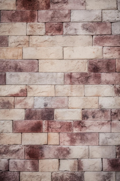 Cream and maroon brick wall concrete or stone texture ar 23 v 52 Job ID 0d964b583fea425299b429bd97b81efb