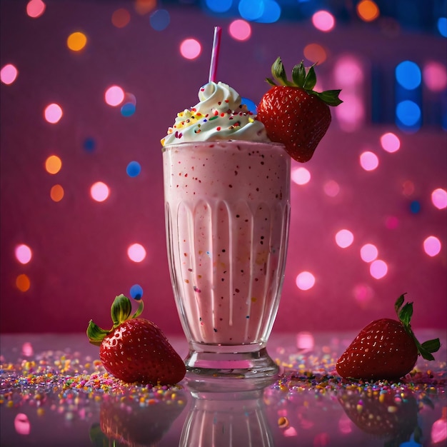 Photo cream milkshake