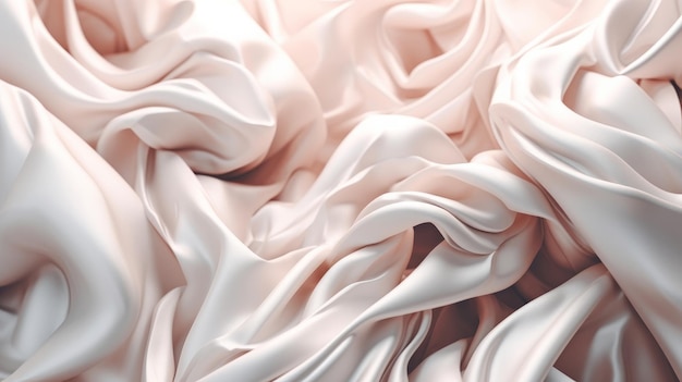 Cream silk textile Illustration AI GenerativexA