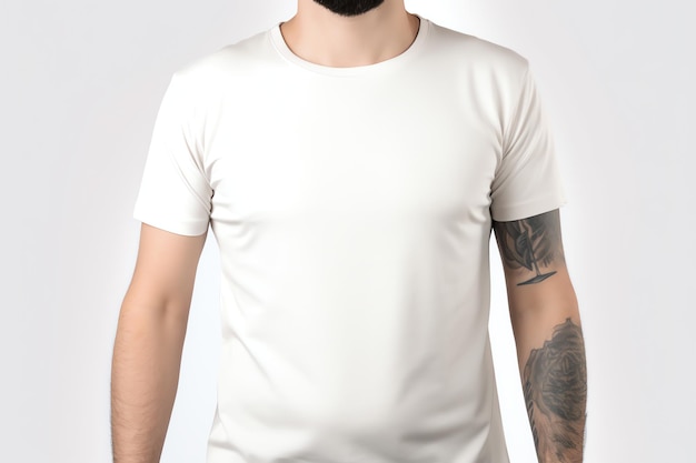 Cream tshirt mockup