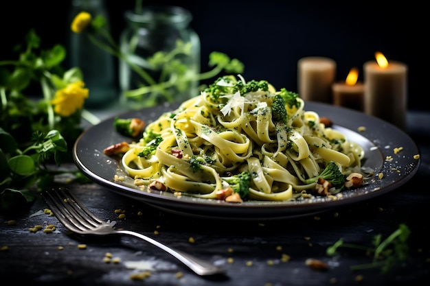 Creamy broccoli vegan pasta vegan recipe food