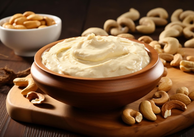 Creamy cashews butter with nuts